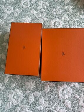 Hermes La Maison Orange Shoe Box with Label